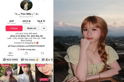 Video sex Trúc Mây tiktoker dâm đãng bị phát tán